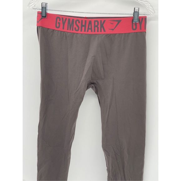 Gymshark Legging Pant Women Size Medium Gray Pink Pull On Workout Gym Seamless - Picture 2 of 13